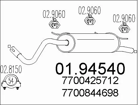 Rear Muffler (01.94540)