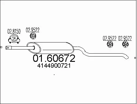 Rear Muffler (01.60672)