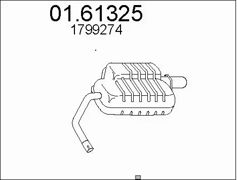 Rear Muffler (01.61325)