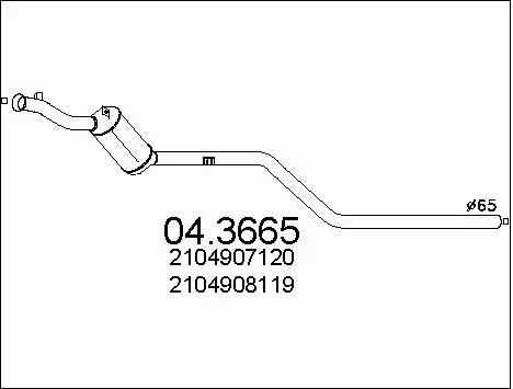 Catalytic Converter (04.3665)