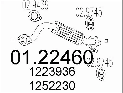 Exhaust Pipe (01.22460)