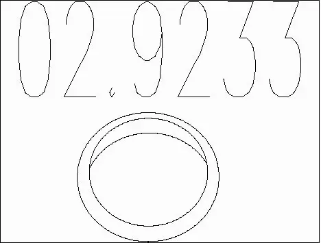 Gasket, exhaust pipe (02.9233)
