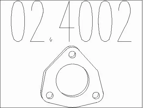 Seal Ring, exhaust pipe (02.4002)