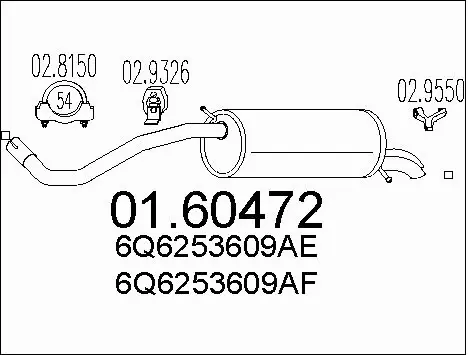 Rear Muffler (01.60472)