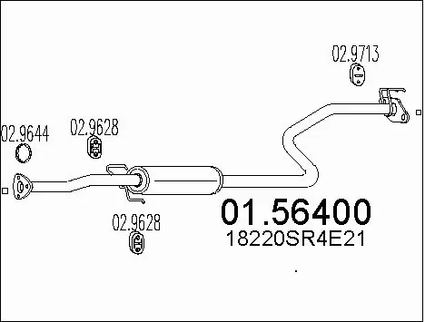 Centre Muffler (01.56400)