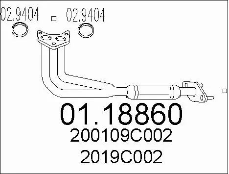 Exhaust Pipe (01.18860)