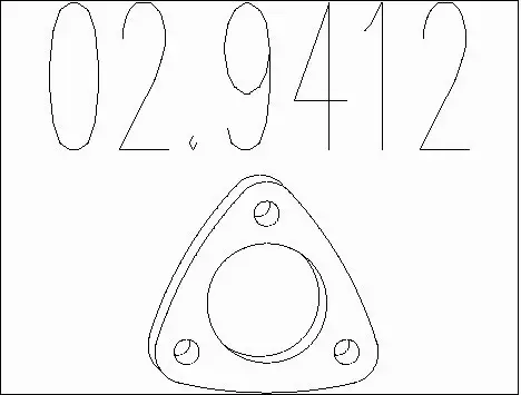 Gasket, exhaust pipe (02.9412)
