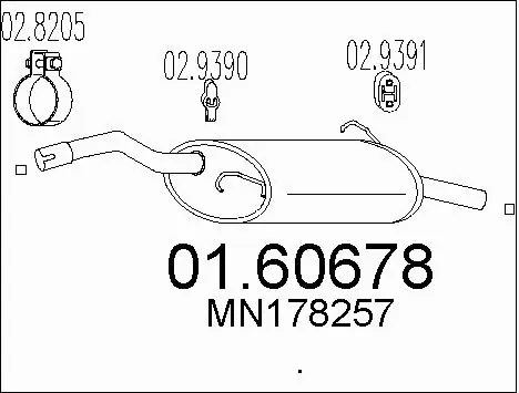 Rear Muffler (01.60678)