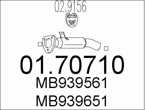 Exhaust Pipe (01.70710)