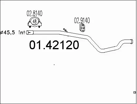 Exhaust Pipe (01.42120)