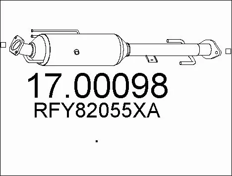 Soot/Particulate Filter, exhaust system (17.00098)