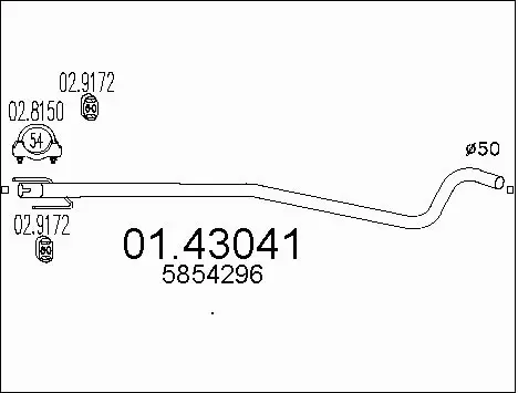 Exhaust Pipe (01.43041)