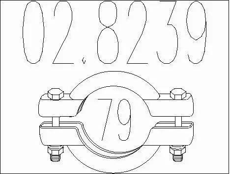 Pipe Connector, exhaust system (02.8239)