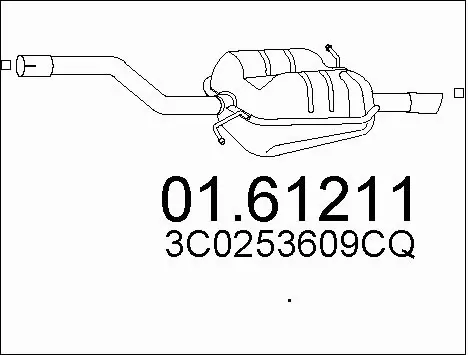 Rear Muffler (01.61211)