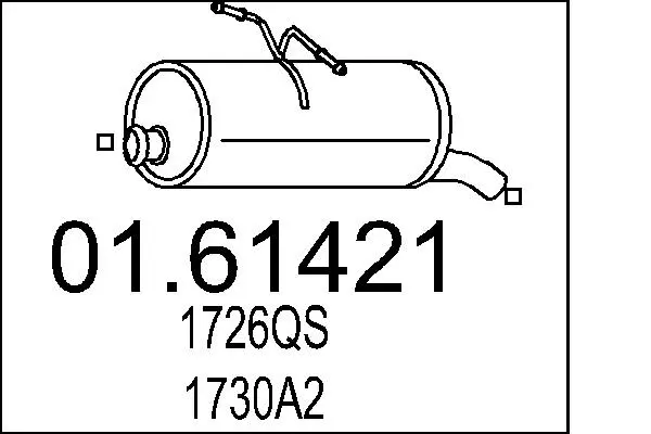 Rear Muffler (01.61421)