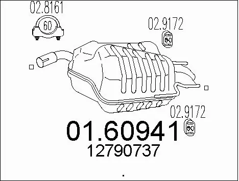 Rear Muffler (01.60941)