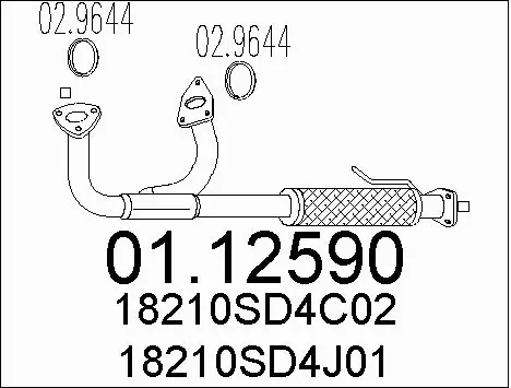 Exhaust Pipe (01.12590)