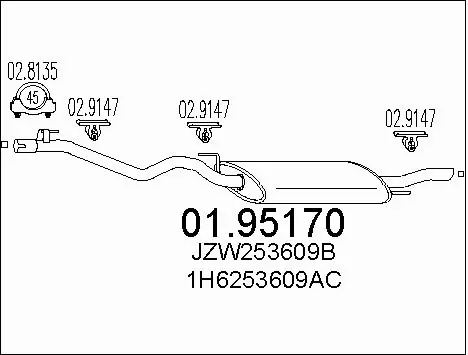 Rear Muffler (01.95170)