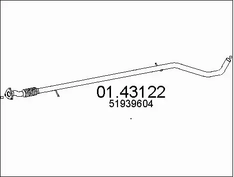 Exhaust Pipe (01.43122)