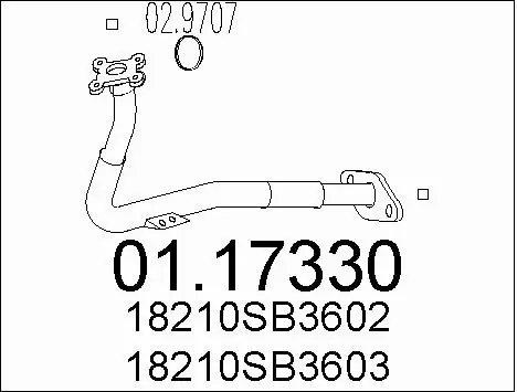 Exhaust Pipe (01.17330)