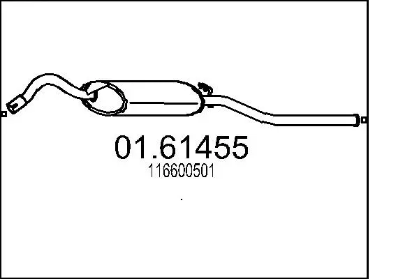 Rear Muffler (01.61455)