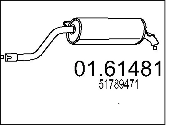 Rear Muffler (01.61481)