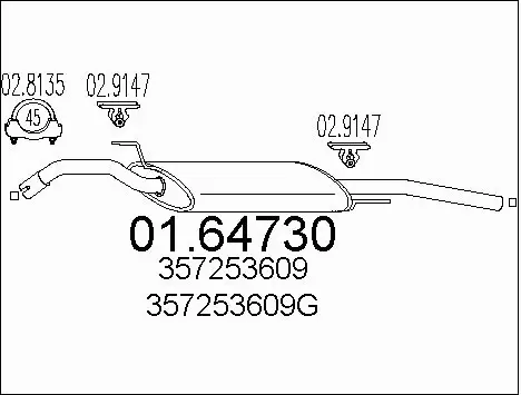 Rear Muffler (01.64730)