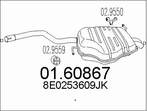 Rear Muffler (01.60867)