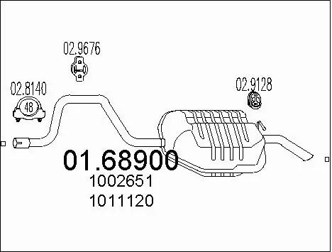 Rear Muffler (01.68900)