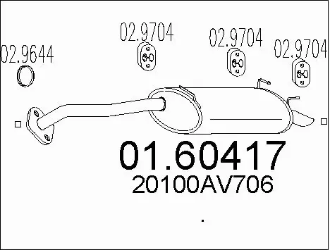 Rear Muffler (01.60417)