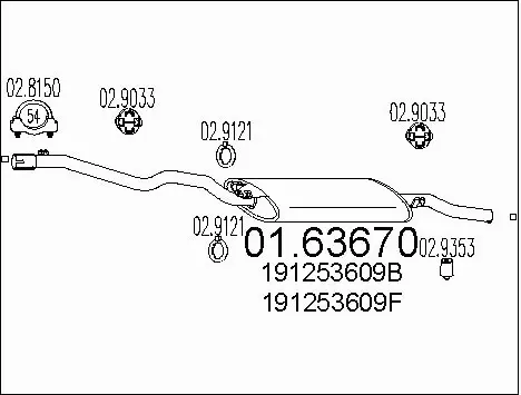 Rear Muffler (01.63670)