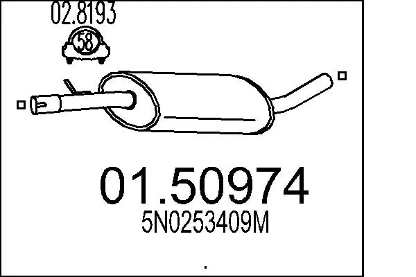 Centre Muffler (01.50974)