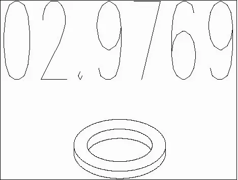 Seal Ring, exhaust pipe (02.9769)