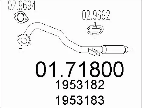 Exhaust Pipe (01.71800)