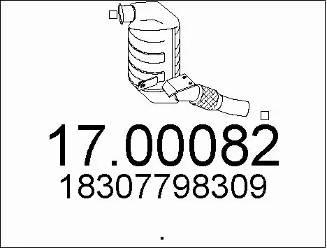 Soot/Particulate Filter, exhaust system (17.00082)