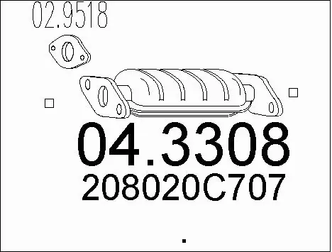Catalytic Converter (04.3308)