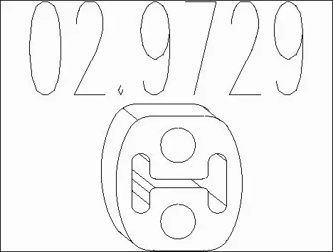 Rubber Buffer, muffler (02.9729)