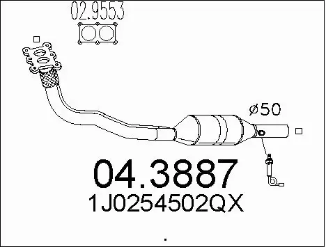 Catalytic Converter (04.3887)