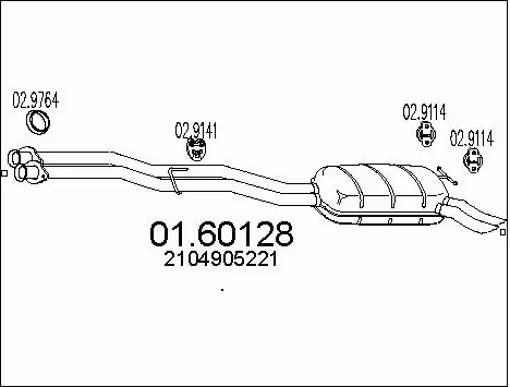 Rear Muffler (01.60128)