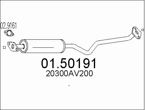 Centre Muffler (01.50191)