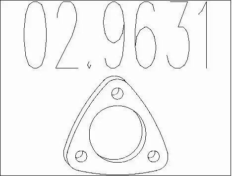 Gasket, exhaust pipe (02.9631)