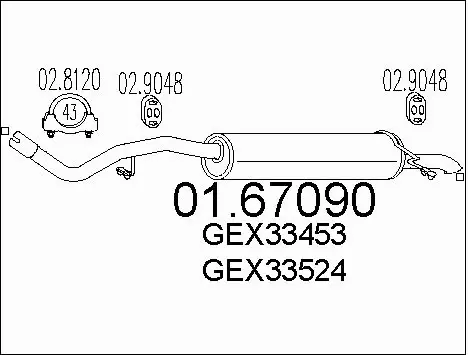 Rear Muffler (01.67090)