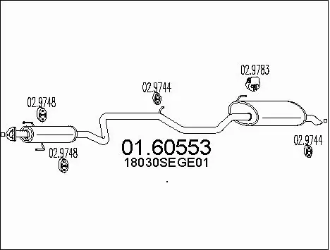Rear Muffler (01.60553)