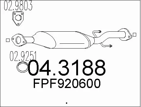 Catalytic Converter (04.3188)