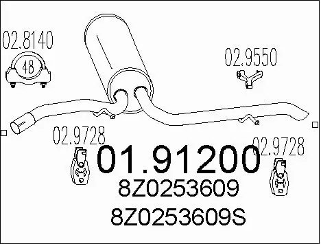 Rear Muffler (01.91200)