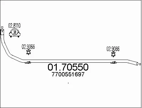 Exhaust Pipe (01.70550)