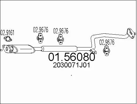 Centre Muffler (01.56080)