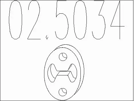 Rubber Buffer, muffler (02.5034)
