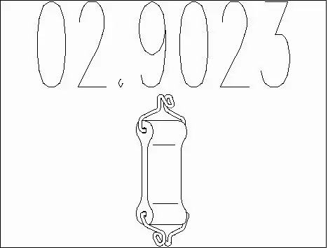 Rubber Buffer, muffler (02.9023)