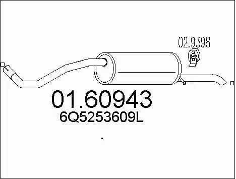 Rear Muffler (01.60943)
